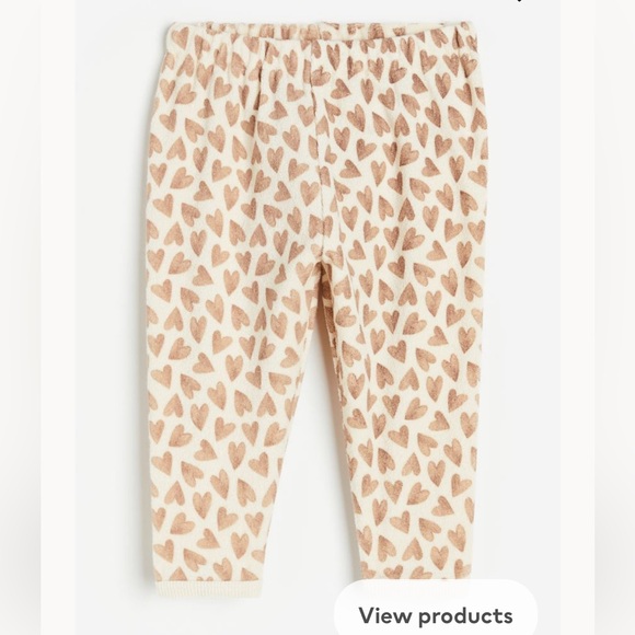 H&M Heart Terry Joggers - Picture 1 of 5